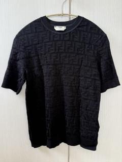 FENDI ロゴ入り ブラックニット