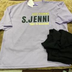 S.JENNI プリント半袖パジャマ　ラベンダー　150cm