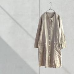 3511【一点モノ】ワンピース　ノーカラージャケット　ナチュラル　ベージュ