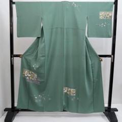 裄64丈160.5袖48.5訪問着落款有り作家物峰山和生グラデーション