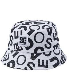 新品 DCSHOES ディーシーシューズ 総柄 ロゴ バケットハット 白
