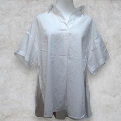 Chocol raffine robe スキッパーシャツ ゆったり 白 552