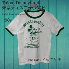 90s 東京ディズニーランド ミッキーマウス 在原みゆ紀 リンガー Tシャツ