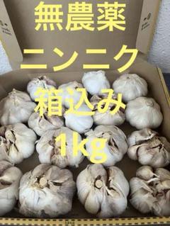 農薬不使用 生にんにく 新ニンニク箱込み1kg - メルカリ