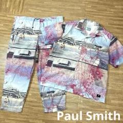 Paul Smith ビーチ 花柄 オープンカラーシャツ パンツ セットアップ Paul Smith ビーチ 花柄 オープンカラーシャツ パンツ