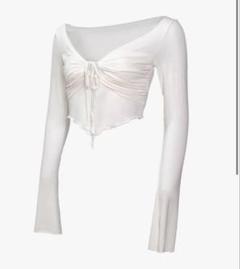 トップス theredthread S shirring ribbon tops THEREDTHREAD / ザレッドスレッド】S shirring ribbon tops