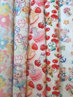②5枚セット 輸入生地 ダッフィー