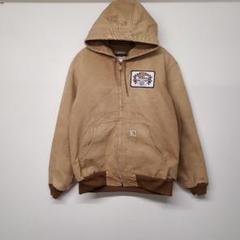 90s カーハートアクティブジャケット サイズ表記不明キャメル