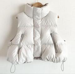 美品✨LE PHIEL リバーシブルボリュームダウンベストベージュ