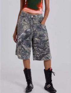 迷彩柄 cargo half pants jorts cityboy 海外 OY/オーワイ』 CAMO ZIP CARGO SHORTS/カモジップカーゴショーツ