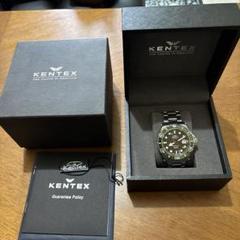 KENTEX 自動巻き時計 ブラック/グリーン マリンマン　限定188/174 KENTEX 自動巻き時計 ブラック/グリーン マリンマン 限定188/174