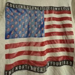 ローリングストーンズ：1989年ツアーTシャツ、ビンテージ、バンドTシャツ、L