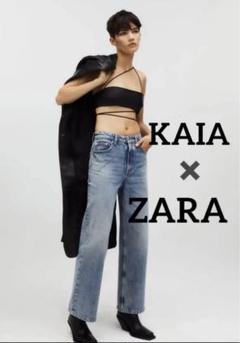 KAIA × ZARA コラボ レザー クロップド トップス リアルレザー 本革