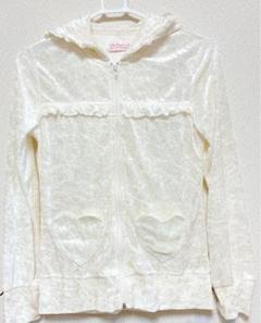 完売大人気商品♡！！トゥララ甘々♡ホワイトベロアパーカー
