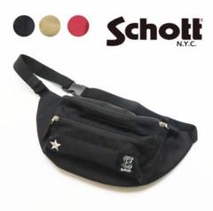希少　未使用　HTC×SCHOTT ウエストポーチ　ショルダーバッグ Schott N.Y.C ウエストポーチ Schott/ショット/PADDED BODY BAG