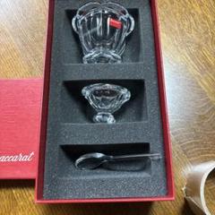 Baccarat 蓋付きクリスタル容器セット　ミズリー　スプーン付き Baccarat Glass Spoon - Etsy