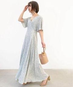 【美品】FRAY I.D ヴィンテージレーヨンプリントワンピース ミント