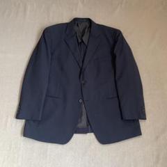 未使用級 Hush Puppies シアサッカー ジャケット ネイビー L 未使用級 Hush Puppies シアサッカー ジャケット ネイビー L
