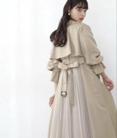 美品♡ジルバイジルスチュアート　チュールフレアトレンチ　美人百科　完売品　M 美品♡ジルバイジルスチュアートチュールフレアトレンチ美人百科