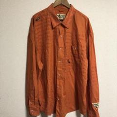希少サイズ　Akademiks オレンジ 長袖シャツ XXXLTのサムネイル