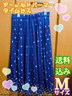 ☆超レア品 送料無料☆ハート柄ロングプリーツスカート Mサイズ 春夏