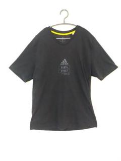アディダス　adidas　Tシャツ　メンズ3L～4L相当　黒色　プリント