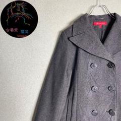 ✮ピーコート　ANNE KLEIN　アンクライン　黒　US古着　メキシコ製　M✮