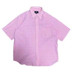 【美品】NEWYORKER シアサッカー ピンチェックBDシャツ