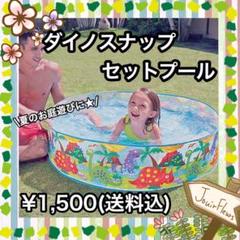 【新品】ダイノスナップセットプール 【恐竜 子ども用 お庭 遊び 夏 休み】