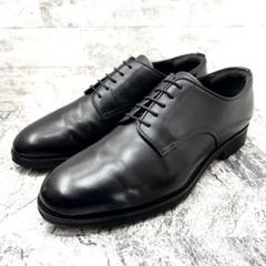 美品✨ 三陽山長 柔一 革靴 ドレスシューズ 外羽根 プレーントゥ ブラック 柔一/JUICHI】外羽根プレーントゥ(シューズ)｜三陽山長(サンヨウ
