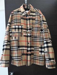 【ナカネ】バーバリー 総柄チェックジャケット　パッチワーク ナカネ様専用】バーバリー 総柄チェックジャケット パッチワーク