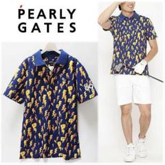 《パーリーゲイツ》新品 ストレッチ カノコシルケット ポロシャツ 5(L)