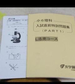 浜学園 小6 理科 入試直前特訓
