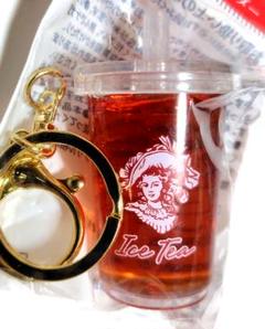 午後の紅茶 非売品 キーホルダー ワインレッドのサムネイル