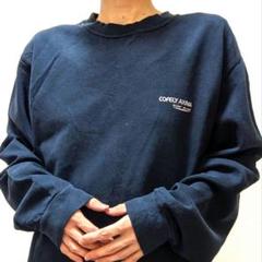 B&C COFELY AXIMA ロゴ スウェット ネイビー 紺色 XL古着