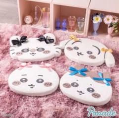 ちいかわ　低反発クッション　〜リボン〜　４種コンプ　ハチワレ　うさぎ　モモンガ