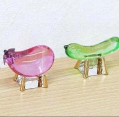 【新品・未使用】お盆飾り クリスタル精霊馬 牛 馬 きゅうり ナス
