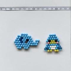 アクアビーズ　ぞうとペンギン　2個セット