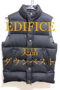 EDIFICE エディフィス ダウンベスト ダウンジャケット サイズ44 エディフィス EDIFICE ダウンベスト サイズ44 L - ダークグレー
