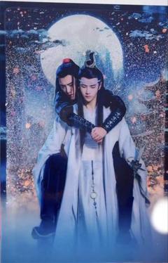 bjyx陳情令　 魏無羡　藍忘機 A4大判サイズアクリル色紙5点 bjyx 陳情令 魏無羡 藍忘機 大判アクリル流砂スタンド2点 - メルカリ