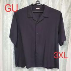GU メンズ シャツ ブラック サイズ3XL