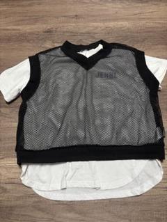 JENNIジェニィ 2枚セット 半袖Tシャツ&メッシュベスト 160