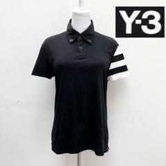 Y-3 ワイスリー ブラック 黒 半袖 ポロシャツ レディース Lサイズ