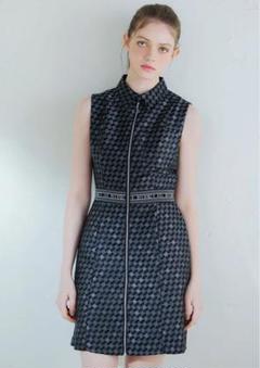 riu  monogram jaguard nosleeve dress 極希少 riu monogram jaguard nosleeve dress 極希少