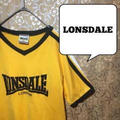 【値下げ交渉可】ロンズデール LONSDALE Tシャツ M 黄色 ロゴ 古着
