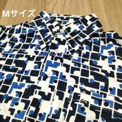 【マンシングウェア】総柄　半袖レディースゴルフポロシャツM