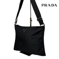 031 極美品 PRADA ショルダーバッグ サコッシュ 斜めがけ 黒 n3