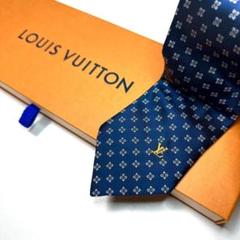 美品 ルイヴィトン Louis Vuitton ネクタイ シルク100%