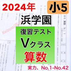 最新版　浜学園　小5 2024年度　3科目　Vクラス　復習テスト 国語算数理科 浜学園小5最新版2024年 Vクラス 20回分 復習テスト - メルカリ