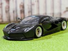 ★1/64 トミカサイズ　ラ・フェラーリ改深リム、ローダウン